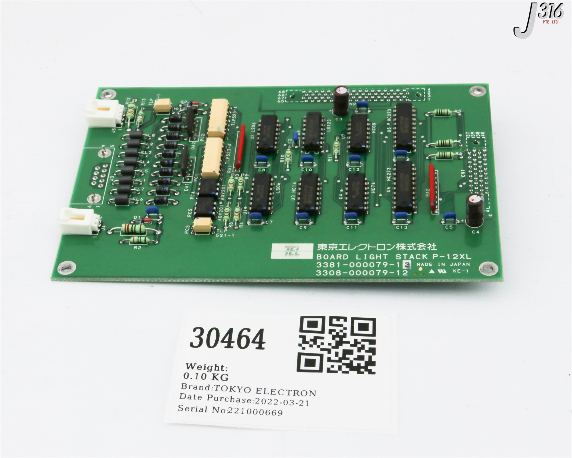 30464 TEL PCB, BD LIGHT STACK P-12XL, 3308-000079-12 3381-000079
